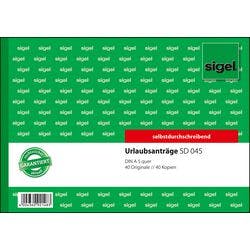 Sigel Urlaubsantrag SD045 DIN A5 Produktbild
