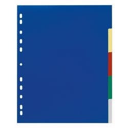 DURABLE Blanko Register DIN A4 Überbreite Farbig Sortiert Mehrfarbig 5-teilig PP (Polypropylen) Portrait A4+ 11 Löcher 6737 Produktbild