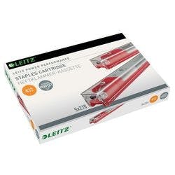 Leitz Power Performance Heftklammernkassette 26/12 55940000 Verzinkter Stahl Rot 1050 Heftklammern Produktbild