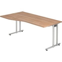 Hammerbacher Schreibtisch Matrix Walnuss 1.800 x 1.000 x 720 mm Produktbild