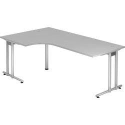 Hammerbacher Schreibtisch Matrix Lichtgrau 2.000 x 1.200 x 720 mm Produktbild