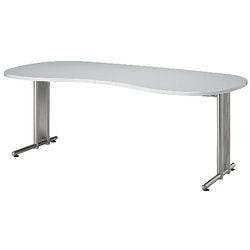 Hammerbacher Schreibtisch Matrix Lichtgrau 2.000 x 1.000 x 720 mm Produktbild
