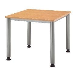 Hammerbacher Matrix Schreibtisch Quadratisch Buche 4 Füße 800 (B) x 800 (T) x 760 (H) mm Aluminium, Holz, Kunststoff, Spanplatte Produktbild