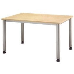 Hammerbacher Matrix Schreibtisch Rechteckig Braun, Silber Ahorn 4 Füße 1.200 (B) x 800 (T) x 810 (H) mm Aluminium, Holz, Kunststoff, Spanplatte Produktbild