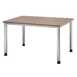 Hammerbacher Matrix Schreibtisch Rechteckig Walnuss 4 Füße 1.200 (B) x 800 (T) x 760 (H) mm Aluminium, Holz, Kunststoff, Spanplatte Produktbild