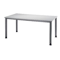 Hammerbacher Matrix Schreibtisch Rechteckig Grau, Silber 4 Füße 1.600 (B) x 800 (T) x 810 (H) mm Aluminium, Holz, Kunststoff, Spanplatte Produktbild