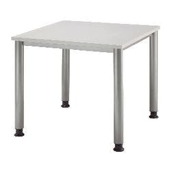 Hammerbacher Höhenverstellbar Schreibtisch Quadratisch 4 Füße 800 (B) x 800 (T) x 680 (H) mm Melaminharzbeschichtete Spanplatte Produktbild