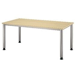 Hammerbacher Schreibtisch Rechteckig Ahorn 4 Füße 1.600 (B) x 800 (T) x 760 (H) mm Melaminharzbeschichtete Spanplatte Produktbild