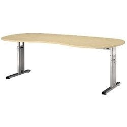 Hammerbacher Schreibtisch Ahorn-Nachbildung 2.000 x 1.000 x 680 x 650 - 850 mm Produktbild