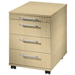 Hammerbacher Rollcontainer AC30/3 Ahorn-Nachbildung 428 x 580 x 590 mm Produktbild