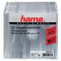 Hama CD-/DVD Leer-Hüllen Transparent 10 Stück Produktbild