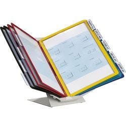 DURABLE Vario Pro Sichttafelsystem 10 Flächen DIN A4 Schreibtischmontage, Wandmontage Kunststoff, Stahl Transparent Produktbild