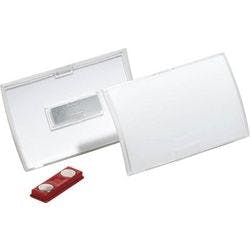 DURABLE Click-Fold Namensschilder Magnet 7,5 x 4 cm Kunststoff 10 Stück Produktbild