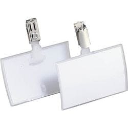 DURABLE Click-Fold Namensschilder Clip 9 x 0,64 x 5,4 cm PP (Polypropylen) 25 Stück Produktbild