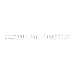 GBC Metall Drahtbinderücken Silber 6 mm 55 Blatt 21 Ringe DIN A4 100 Stück Produktbild
