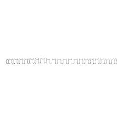 GBC Metall Drahtbinderücken Silber 10 mm 85 Blatt DIN A4 100 Stück Produktbild