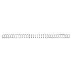 GBC Metall Drahtbinderücken Silber 14 mm 125 Blatt DIN A4 100 Stück Produktbild