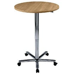 Hammerbacher Höhenverstellbar Säulentisch Buche Säulenfuß 800 (B) x 1.140 (H) mm ABS (Acrylnitril-Butadien-Styrol), Spanholz Produktbild