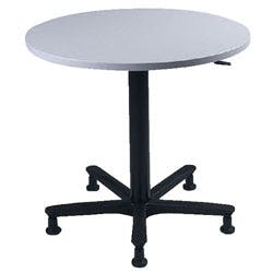 Hammerbacher Säulentisch Lichtgrau 800 x 720 mm Produktbild