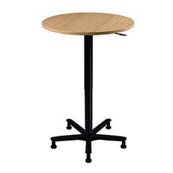 Hammerbacher Höhenverstellbar Säulentisch Freiform Buche Säulenfuß 800 (B) x 1.140 (H) mm Melaminharzbeschichtete Spanplatte, Metall Produktbild