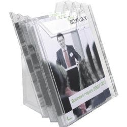 DURABLE Prospektständer Combibox DIN A4 Transparent 3 Stück Produktbild