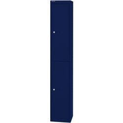 Bisley Metall Schließfach 2 Türen 1 abteile Schlüssel 305 x 305 x 1.802 mm Oxfordblau Produktbild
