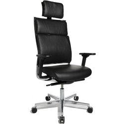 Topstar Chefsessel New Aluart Classic Echtes Leder Schwarz Produktbild