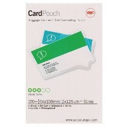 GBC Card Laminierfolien Glänzend 125 Mikron (2 x 125) Transparent 100 Stück Produktbild