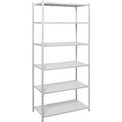 ARNO SPACE Arno Regale 6 Fachböden Verzinkt 1.000 x 600 x 2.250 mm Grau Produktbild