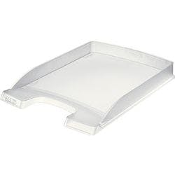 Leitz Plus Briefablage 5237 Slim DIN A4 Transparent Frost 25,5 x 35,7 x 3,5 cm Produktbild