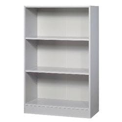 Hammerbacher Melaminharzbeschichtete Spanplatte Regal 2 Fachböden 800 x 400 x 1.270 mm Grau Produktbild