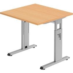 Hammerbacher Höhenverstellbarer Schreibtisch Matrix Buche-Nachbildung 800 x 800 x 850 x 68 - 76 mm Produktbild