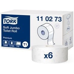 Tork Premium Toilettenpapier T1 2-lagig 110273 6 Rollen à 1800 Blatt Produktbild