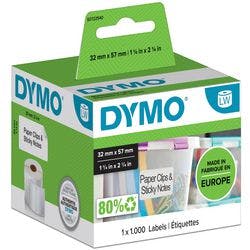 DYMO LW Etiketten Authentisch 11354 2027786 Selbsthaftend Schwarz auf Weiß 32 x 57 mm 1000 Etiketten Produktbild