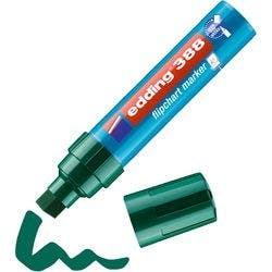 edding 388 Flipchart-Marker Extra Breit Keilspitze 4 - 12 mm Grün Wasserbeständig Produktbild