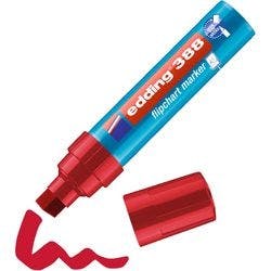 edding 388 Flipchart-Marker Extra Breit Keilspitze 4 - 12 mm Rot Wasserbeständig Produktbild