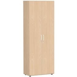 Geramoebel Speed Office Flügeltürenschrank ABS (Acrylnitril-Butadien-Styrol), Spanplatte 5 Fachböden abschließbar 800 x 420 x 2.160 mm Buche Braun Produktbild