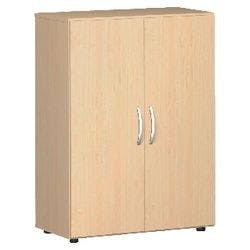 Geramoebel Speed Office Flügeltürenschrank ABS (Acrylnitril-Butadien-Styrol), Spanplatte 2 Fachböden 800 x 420 x 1.104 mm Ahorn Braun Produktbild