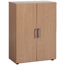 Geramoebel Speed Office Flügeltürenschrank ABS (Acrylnitril-Butadien-Styrol), Spanplatte 2 Fachböden 800 x 420 x 1.104 mm Buche Braun Produktbild