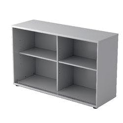 Hammerbacher Matrix Schrank Melaminharzbeschichtete Spanplatte 1 Fachboden 1.200 x 400 x 748 mm Grau Produktbild