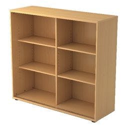 Hammerbacher Matrix Schrank Melaminharzbeschichtete Spanplatte 2 Fachböden 1.200 x 400 x 1.100 mm Buche Braun Produktbild