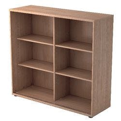 Hammerbacher Matrix Schiebetürenschrank Melaminharzbeschichtete Spanplatte 2 Fachböden 1.200 x 400 x 1.100 mm Walnuss Braun Produktbild