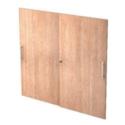 Hammerbacher Türen Matrix Nussbaum 1.200 x 1.100 mm 2 Stück Produktbild