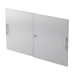 Hammerbacher Türen Matrix mit Aufbau Lichtgrau 1.200 x 748 mm 2 Stück Produktbild