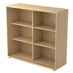 Hammerbacher Schiebetürenschrank Melaminharzbeschichtete Spanplatte 2 Fachböden 1.200 x 400 x 1.100 mm Ahorn Braun Produktbild