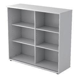 Hammerbacher Schiebetürenschrank Melaminharzbeschichtete Spanplatte 2 Fachböden 1.200 x 400 x 1.100 mm Grau Produktbild