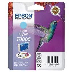 Epson T0805 Original Tintenpatrone C13T08054011 Hellcyan Produktbild