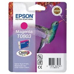 Epson T0803 Original Tintenpatrone C13T08034011 Magenta Produktbild