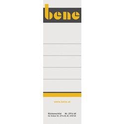 Bene Rückenschilder 49 x 153 cm Weiß 10 Stück Produktbild