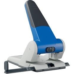 Leitz 2 Löcher Extrastarker Registraturlocher 5180 Metall Powersave 65 Blatt Blau Produktbild